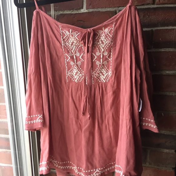 Bohemian Cold Shoulder Top