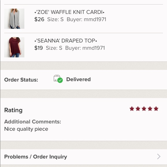 | 'SEANNA' DRAPED TOP | - Picture 5 of 6