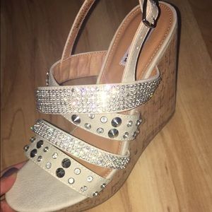 Brand new not rated wedges. Sparkly