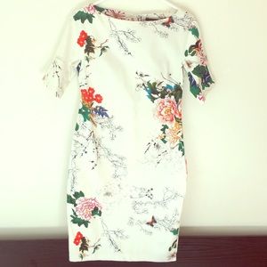 NWT Zara Woman Floral Print Dress