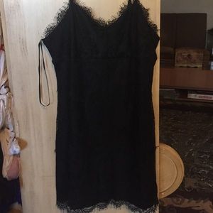 Black lace dress