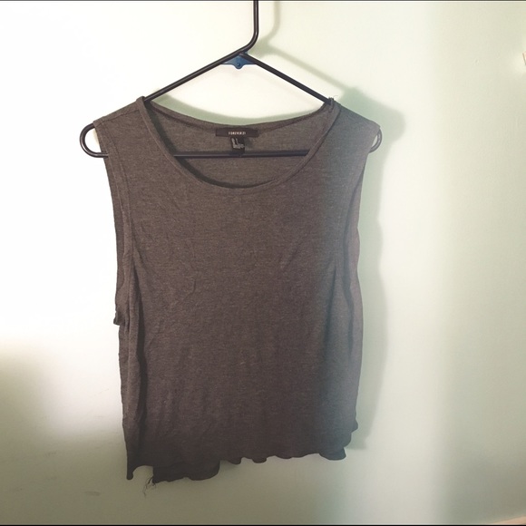 Large Forever 21 Grey Tank Top