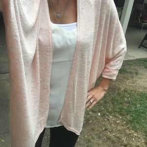 Pink cardigan