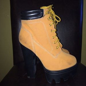 Platform combat booties