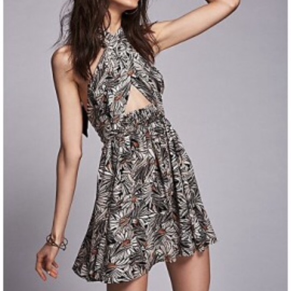 Free People: Libby Convertible Dress - Black Combo
