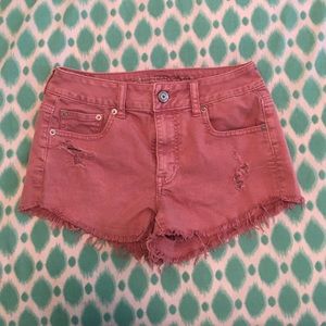 American Eagle high waisted denim shorts