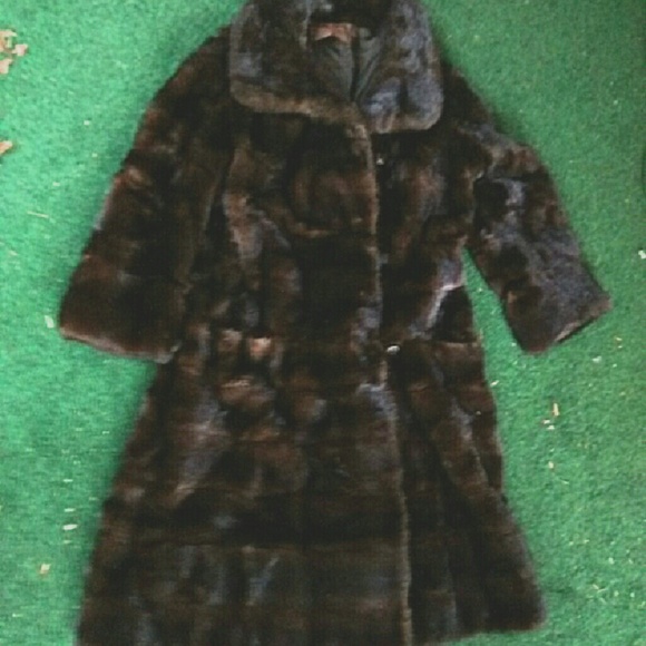 Vintage  Jackets & Blazers - Vintage Mink Coat Below the Knee Slim Fit