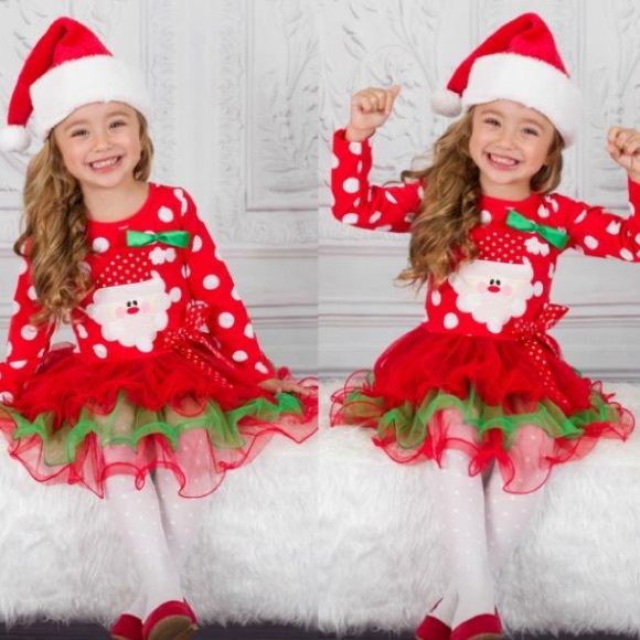 12 month Christmas dress with big tutu bottom!