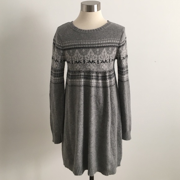 Ivy & Moon Gray Sweater Dress Girls 10/12