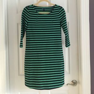 Gap Blue and Green Stripe Dress
