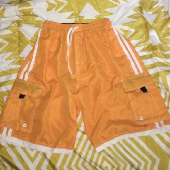 Yellow Banana Split Swim Trunks