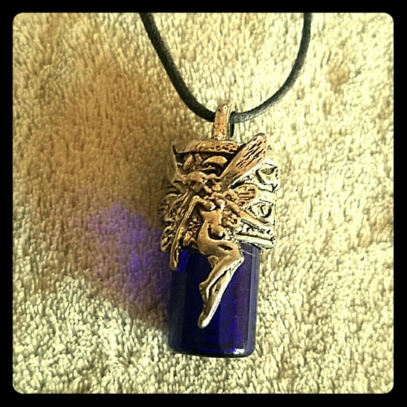 Fairy perfume vial necklace