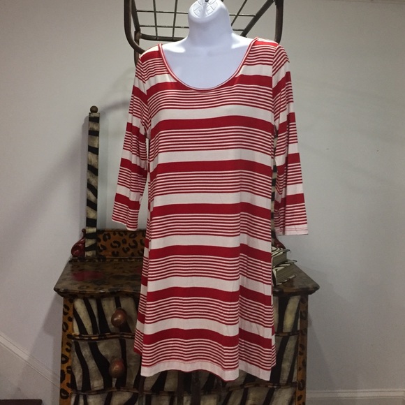 SEE BACK Newbury Kustom Red Ole Miss Dress/Tunic-M