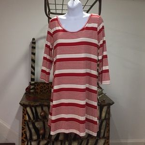 SEE BACK Newbury Kustom Red Ole Miss Dress/Tunic-M