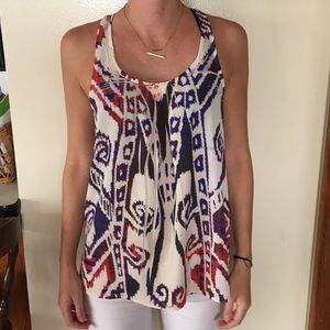 Patterned T back tank