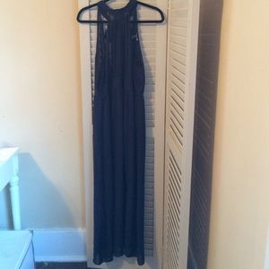 Long Navy Blue Dress