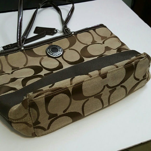 Coach signature stripe tote - Picture 3 of 4