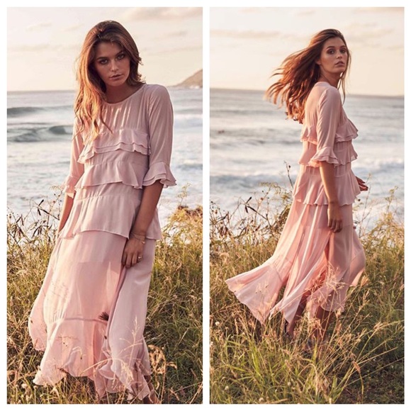 Maurie & Eve Dresses & Skirts - Maurie & Eve Just Like Heaven Ruffle Dress in Pink