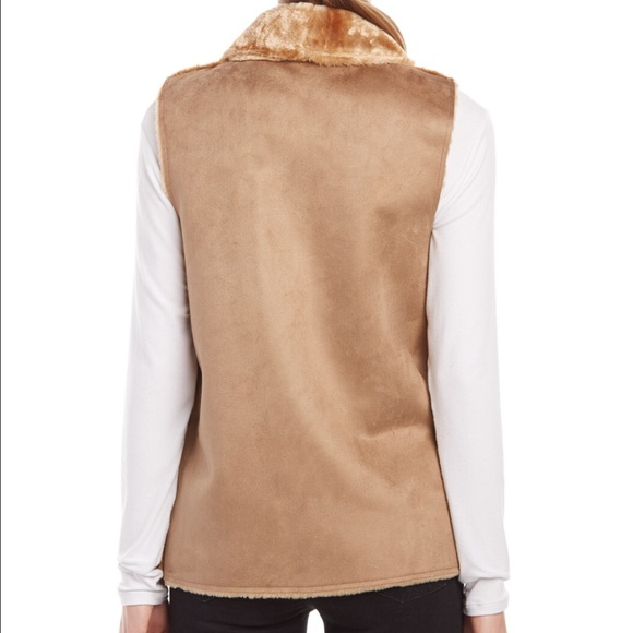 Chelsea & Theodore faux fur suede vest - Picture 2 of 4