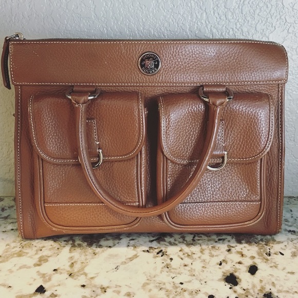 Dooney and Bourke Cognac Genuine Leather Satchel