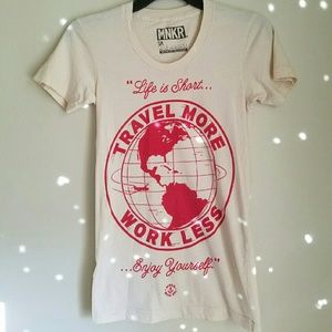 Travel More Work Less graphic tee