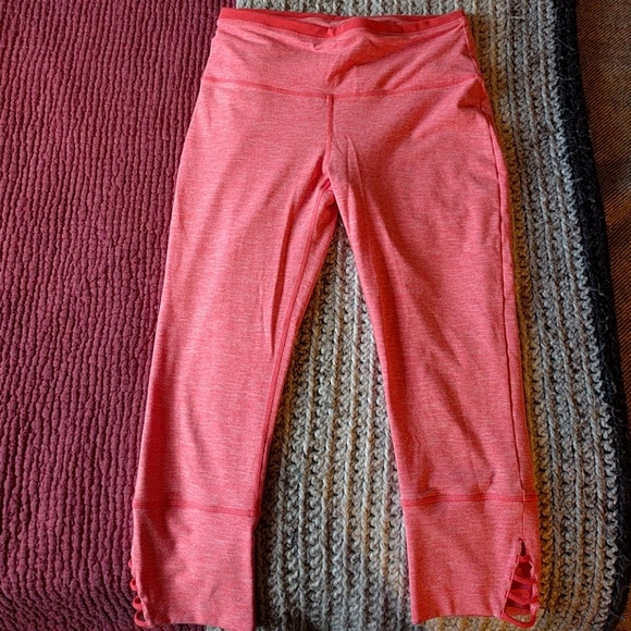 Size M Women's Prana Capri Leggings Pink