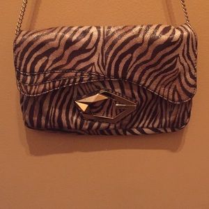 Guess leopard clutch