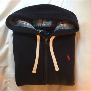 Men's Size Medium Polo Ralph Lauren Zip Up Hoodie
