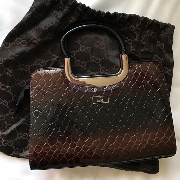 GUCCI Brown Snake Purse