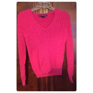 Pink Polo Sweater