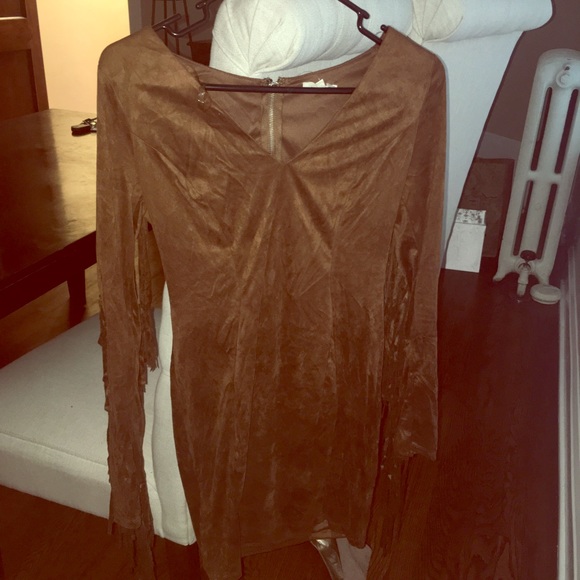 Suede dress