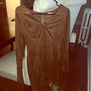 Suede dress