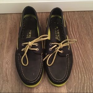 Men's Size 10.5 Black Sperry Boat Shoes