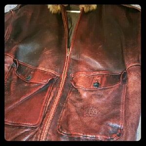Rare vintage burgandy colored pelle pelle