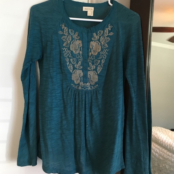 Blue/green tunic from Anthropologie