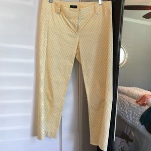 Polka dot, city fit, j crew pants