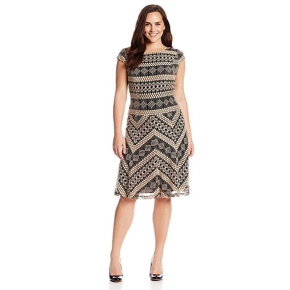 Brand New Black & Tan Anne Klein Dress