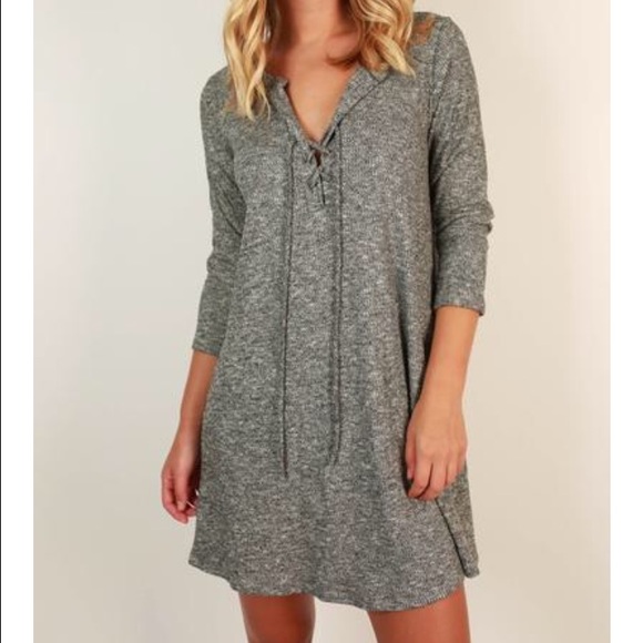 Lace up dress