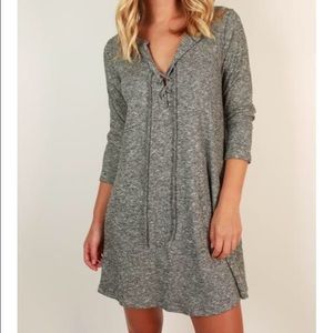 Lace up dress