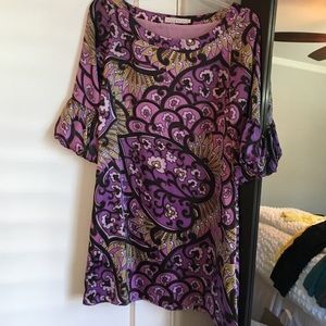 Silk shift dress