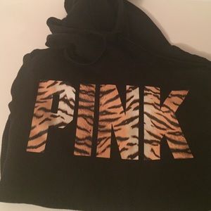 Vs pink animal print hoodie