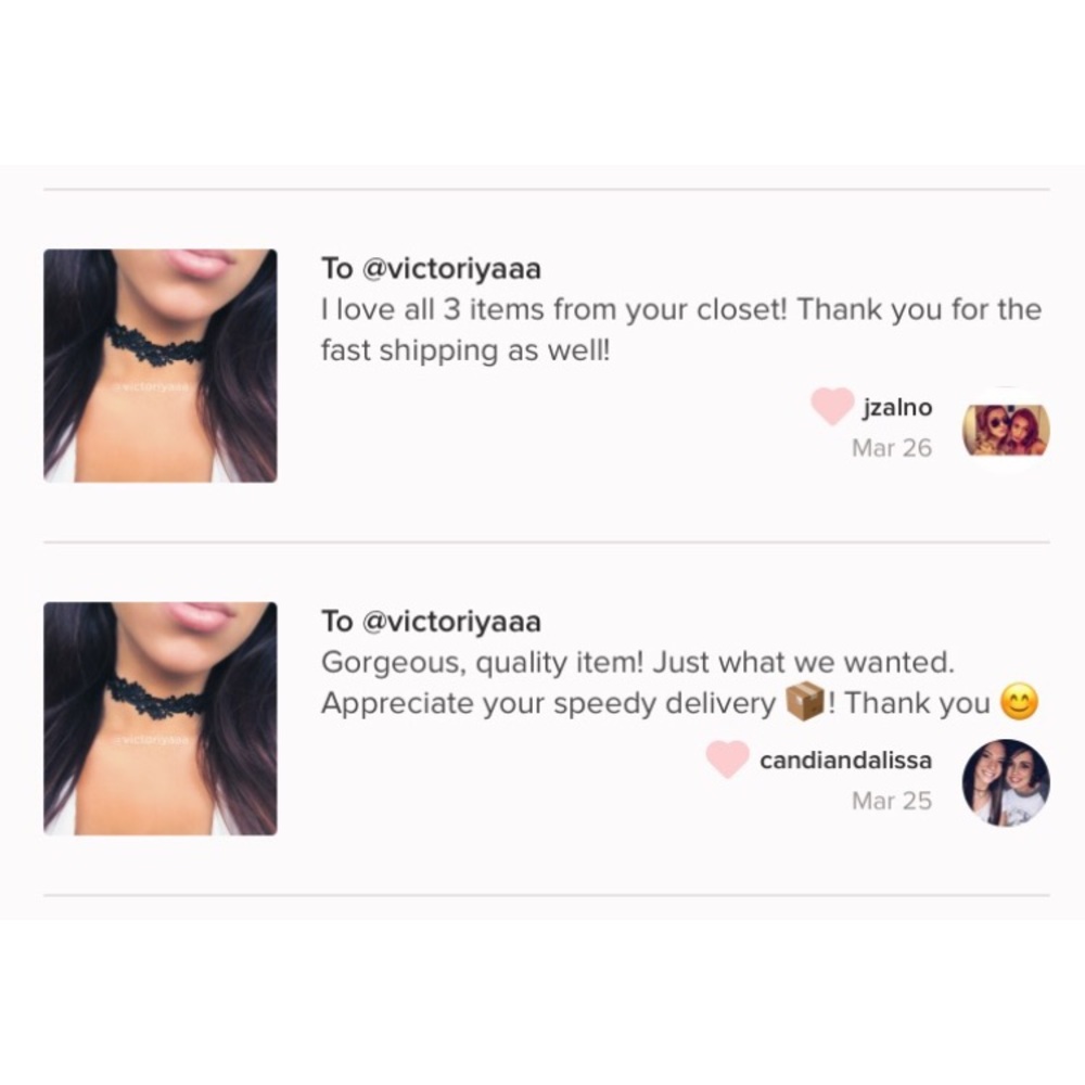 Black Lace Choker - Picture 3 of 3