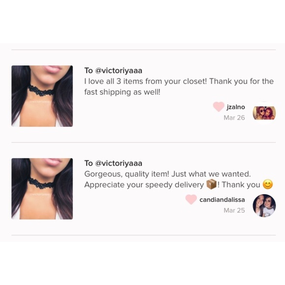 Black Lace Choker - Picture 3 of 3