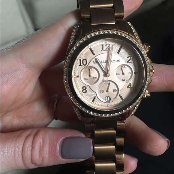 Rose gold Michael Kors watch
