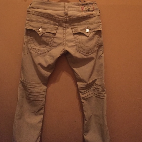 True Religion tan cords -guys