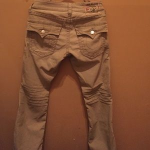 True Religion tan cords -guys