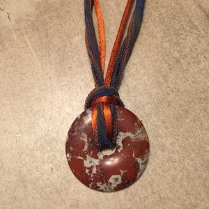 Stone necklace. Handmade. Adjustable. Stone necklace. Handmade. Adjustable.