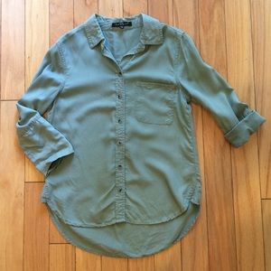 Gray-Green/Seafoam Soft Button-Up