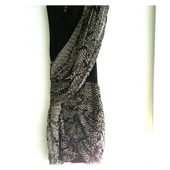 Aqua animal print dress