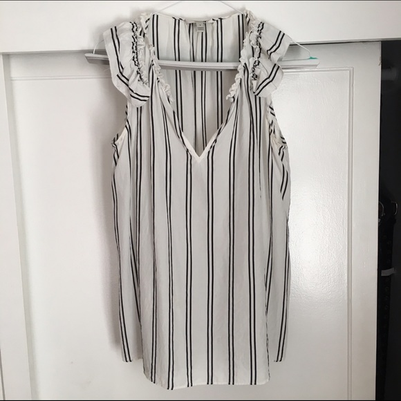 J. Crew sleeveless silk blouse.